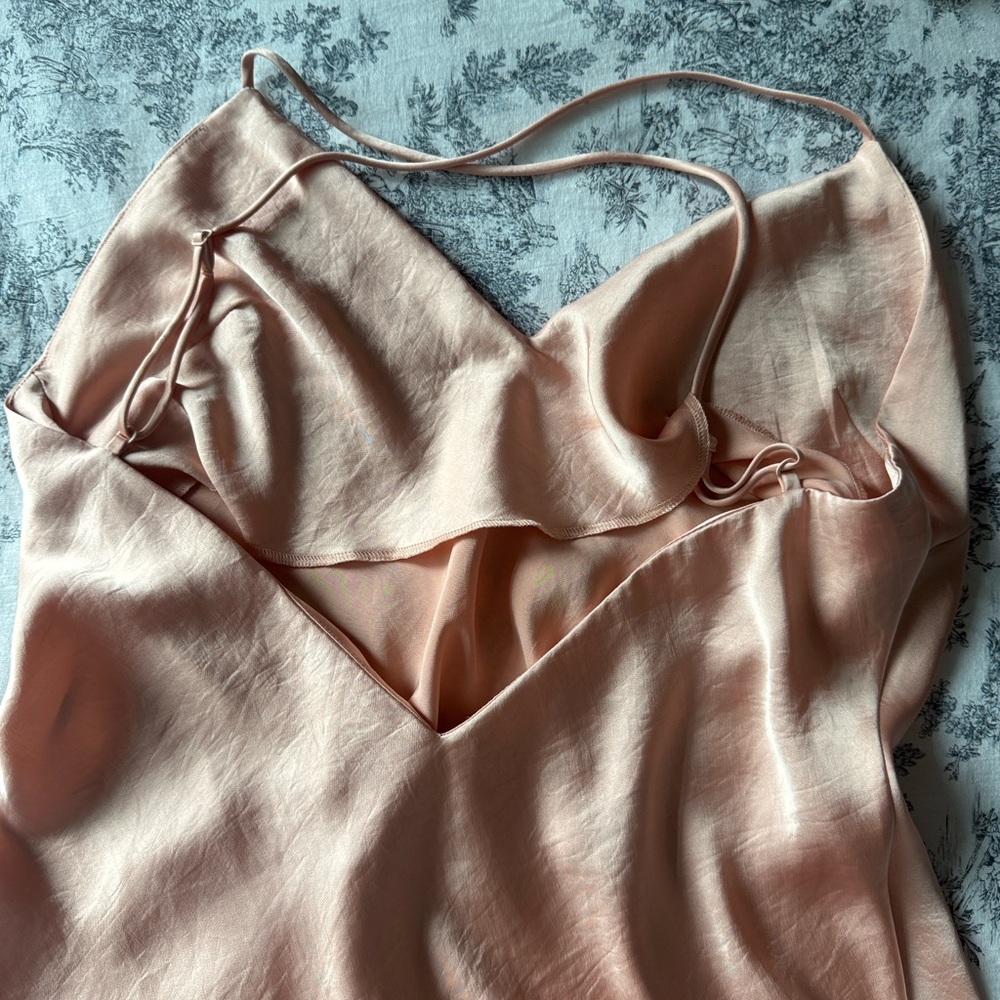 Wilfred Peach Midi Slip Dress - Picture 3 of 4